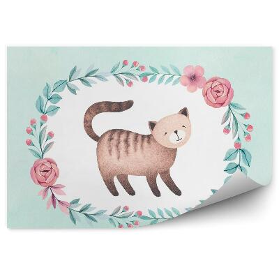 Fotótapéta Festett cica keretben