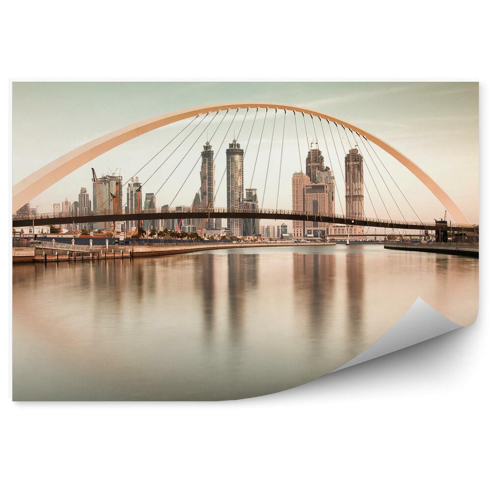Fotótapéta felhőkarcolók hidak járdák Dubai