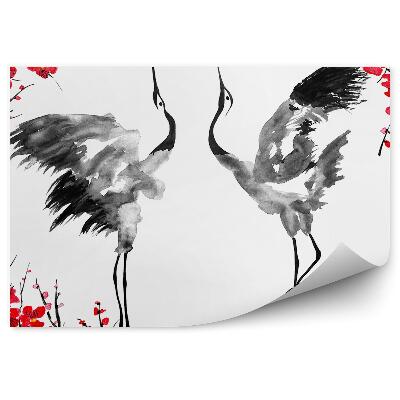 Modern fotótapéta Daruk és virágok illusztráció