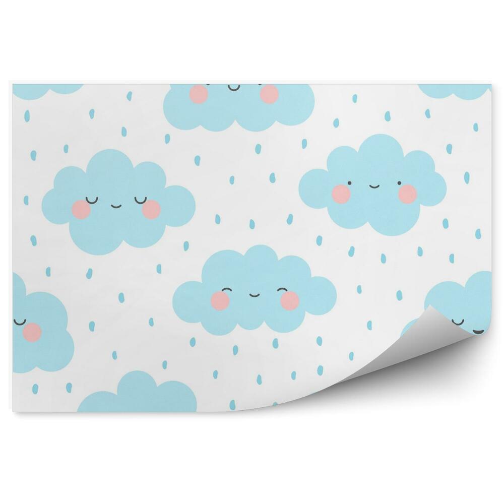 Fotótapéta Kék mosolygó felhők