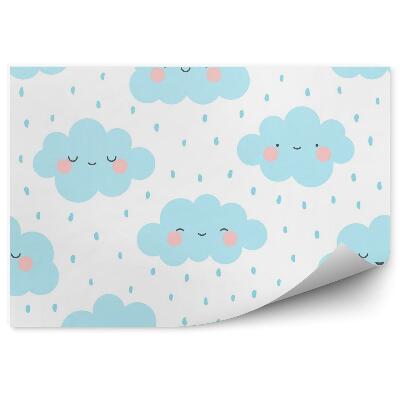 Fotótapéta Kék mosolygó felhők