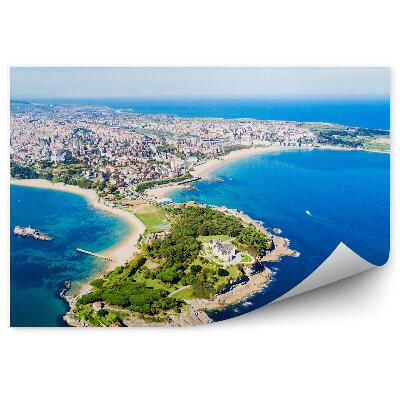 Öntapadó fotótapéta A légi felvétel a spanyol város természetére