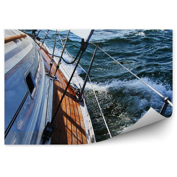 Öntapadó fotótapéta Vitorlás hajó nyílt tengeri csónak víz