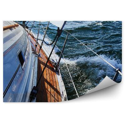 Öntapadó fotótapéta Vitorlás hajó nyílt tengeri csónak víz