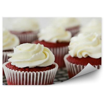 Modern Fotótapéta Csokis muffin tejszínhabbal édes péksütemények