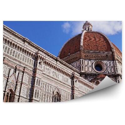 Fotótapéta katedrális Santa Maria del Fiore Firenze égbolt felhői