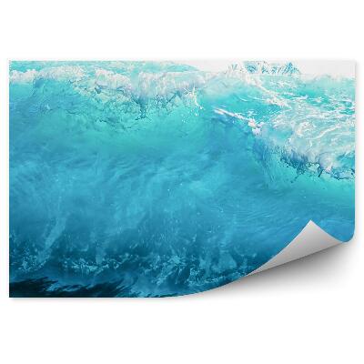 Poszter tapéta Közelkép egy nagy kék tengeri hullámról