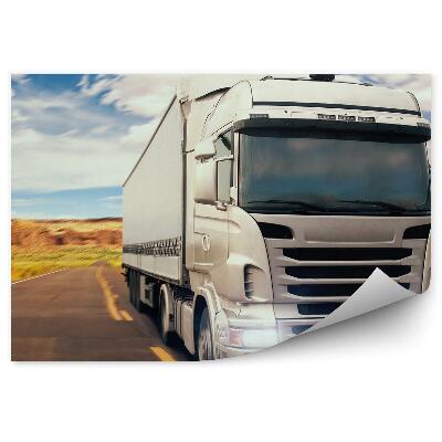 Fotótapéta Fehér teherautó