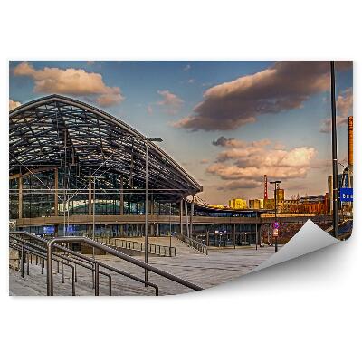 Poszter tapéta Łódź vasútállomás
