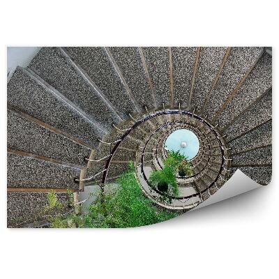 Fotótapéta Olaszország csigalépcső egy üzemi panellakásban