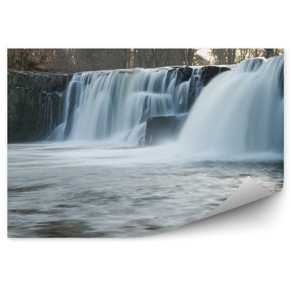 Fotótapéta Vízesések tél mozgás fák