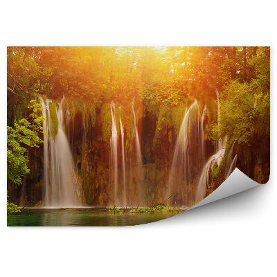 Fotótapéta Vízesések a nemzeti parkban Horvátország