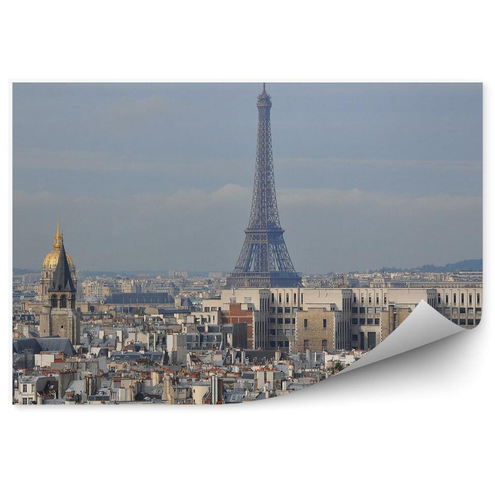 Fotótapéta épületek Eiffel-torony égbolt felhők