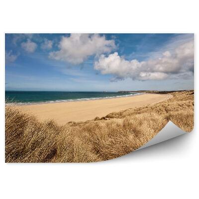 Öntapadó fotótapéta Cornwall tengerpart óceán égbolt felhők