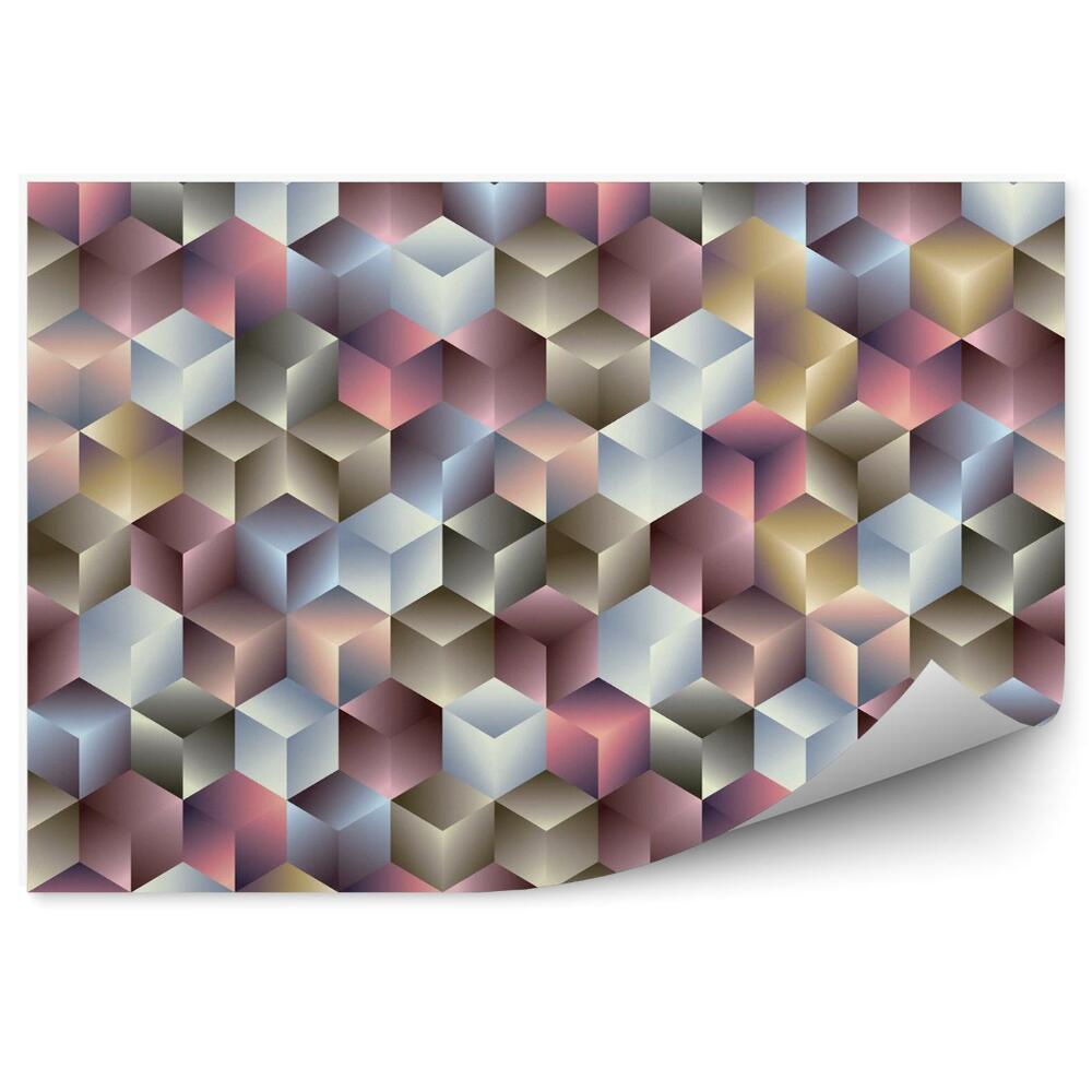 Öntapadós fotótapéta 3D geometriai kocka