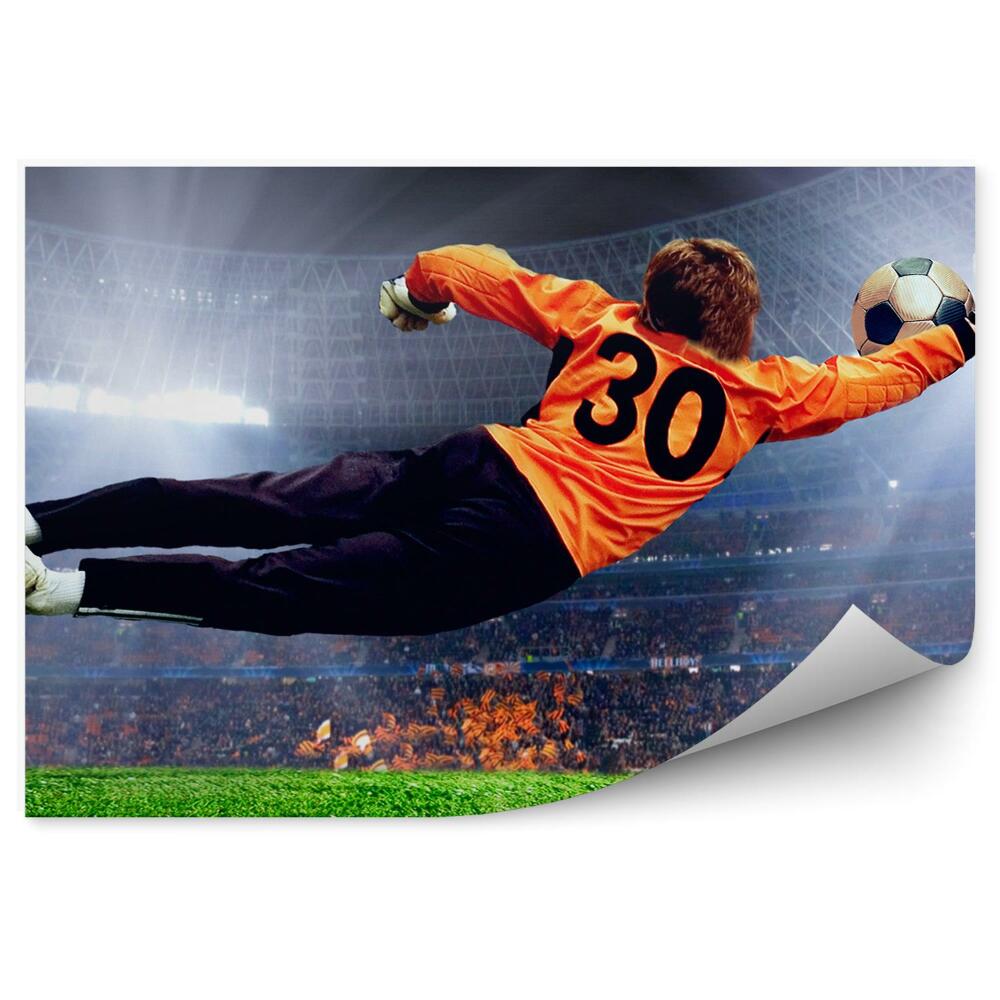 Fotótapéta Kapus a pályán és védi a lövést