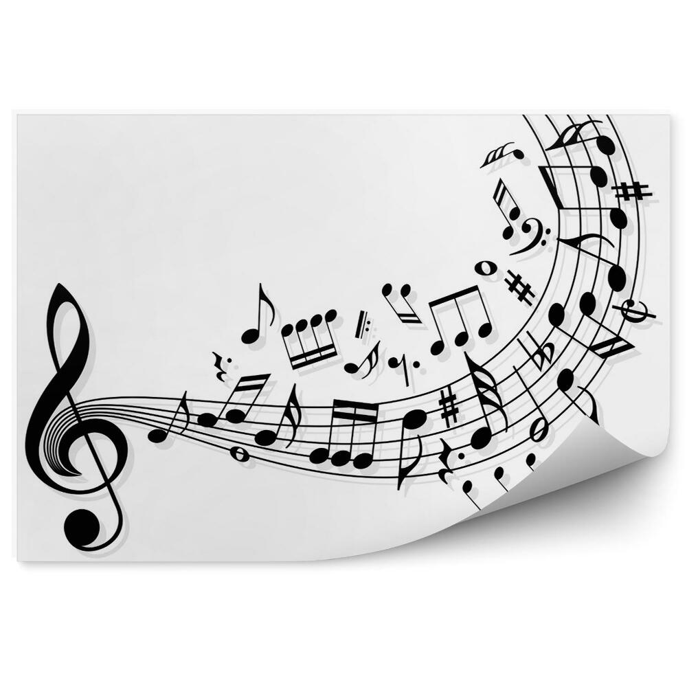 Fotótapéta Hegedűjegyek és billentyű