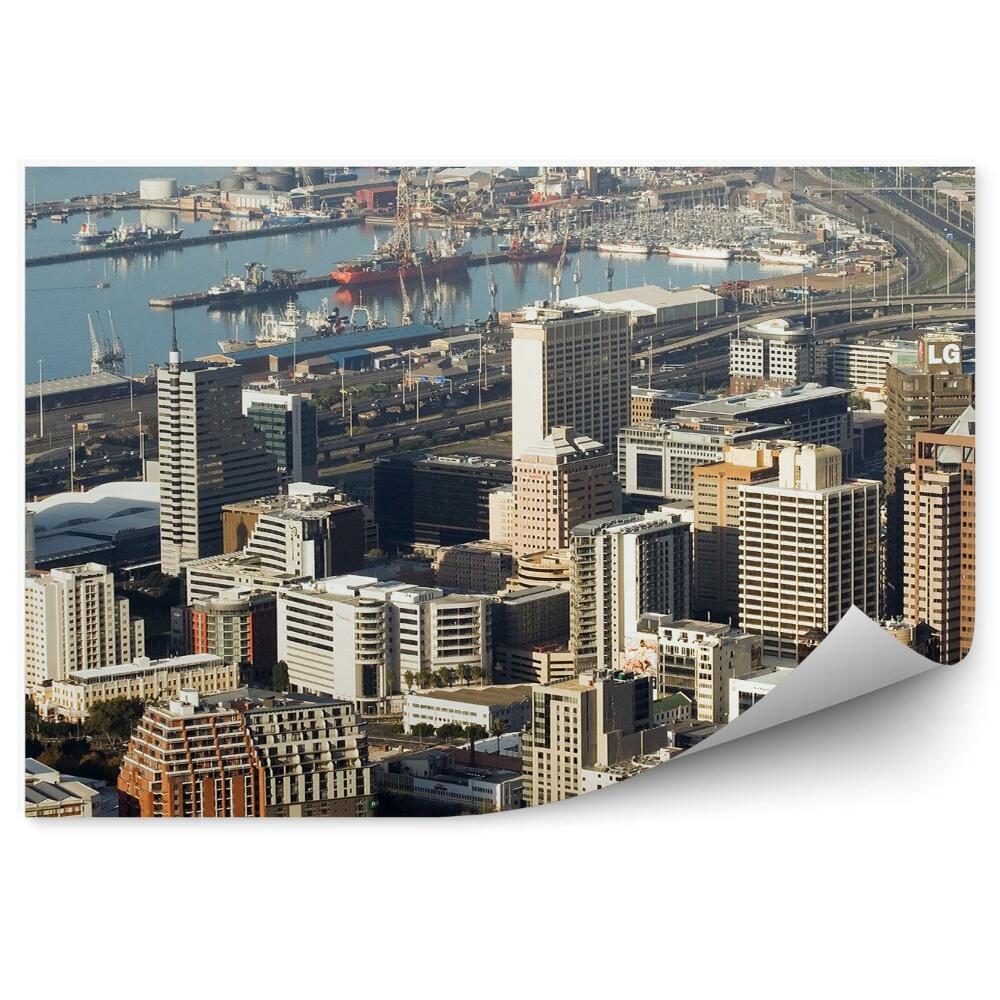 Fotótapéta Panoráma a városra a hajó-öbölben