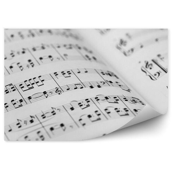 Öntapadós fotótapéta falra kotta hegedű kulcs stave