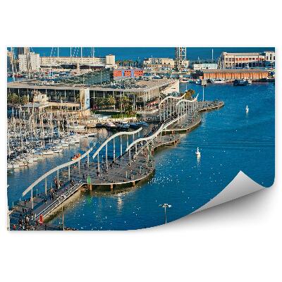 Fotótapéta Port Olimpic Barcelona Spanyolország hajók