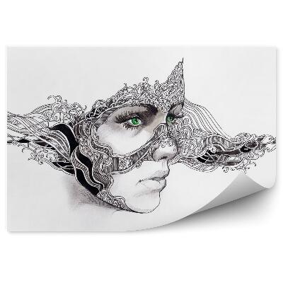 Modern fotótapéta Egy maszkos nő arca