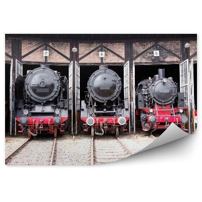 Poszter tapéta Gőzmozdonyok