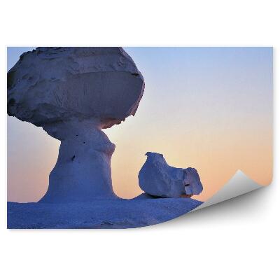 Poszter tapéta Fehér sivatagi Egyiptom naplemente táj