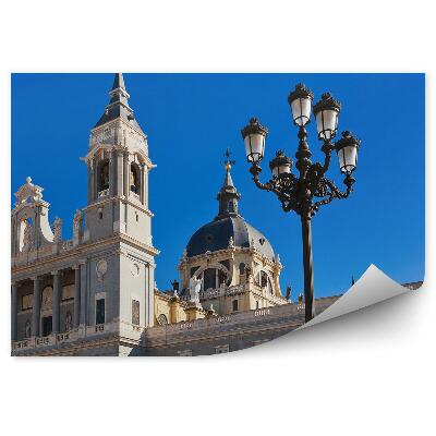 Poszter tapéta Almudena Cathedral Madrid épület építészet