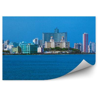 Poszter tapéta épületek tengeri égbolt Havanna Kuba