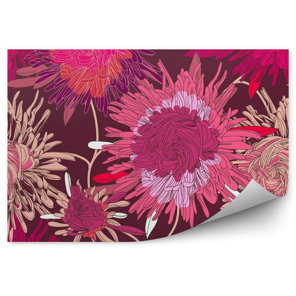 Fotótapéta Ismételt virág textúra