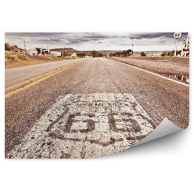 Fotótapéta Régi út 66. utca felhős ég