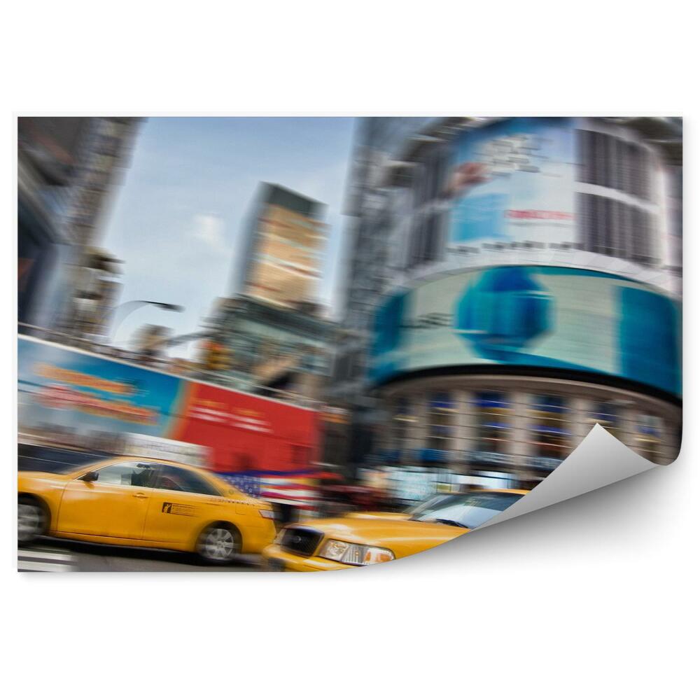 Fotótapéta New York-i taxik sárga épületek közlekedési