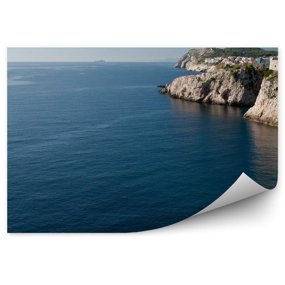 Poszter tapéta Adriai Dubrovnik kajakok horizonton