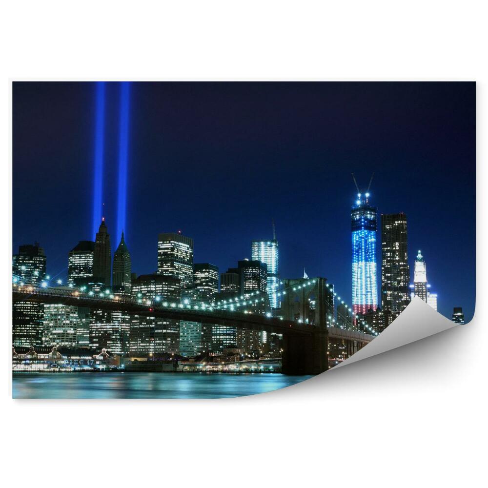 Fotótapéta Brooklyn Brigde és a Towers of Light New York