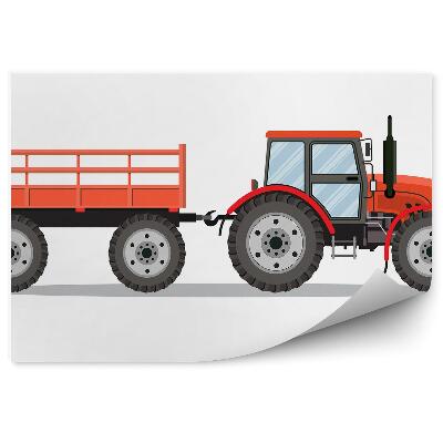 Fotótapéta Traktor pótkocsival vidéken