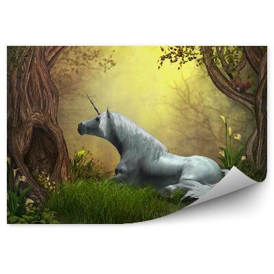 Kép tapéta Unikornis az erdőben