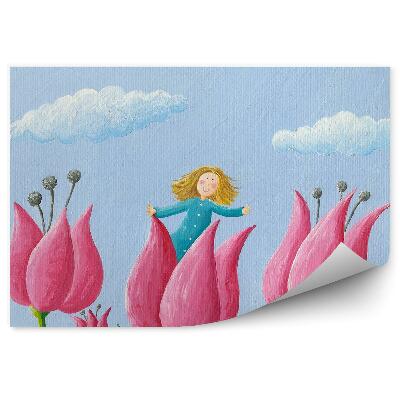 Fotótapéta Thumbelina csiga tulipán