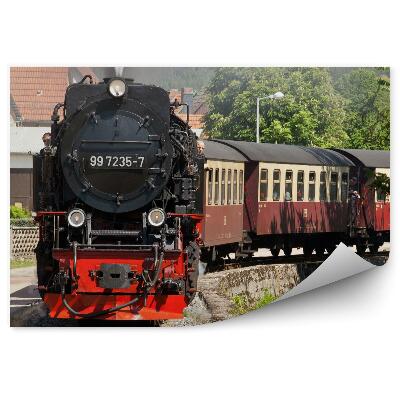 Poszter tapéta Személyvonat mozdony