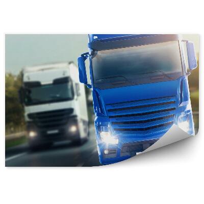 Fotótapéta Teherautók az útvonalon mozgásban