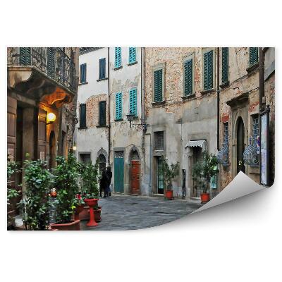 Poszter tapéta régi épületek emberek Firenze