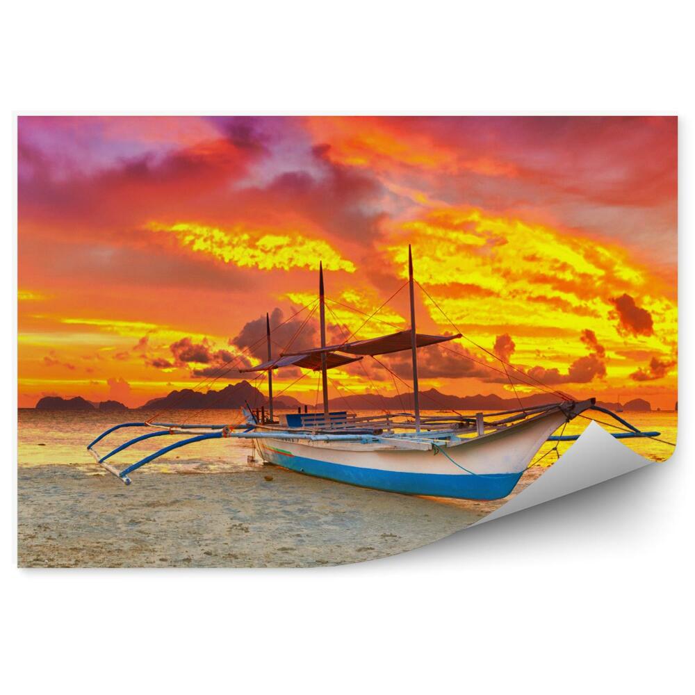 Öntapadós fotótapéta Hegyi panoráma naplementekor