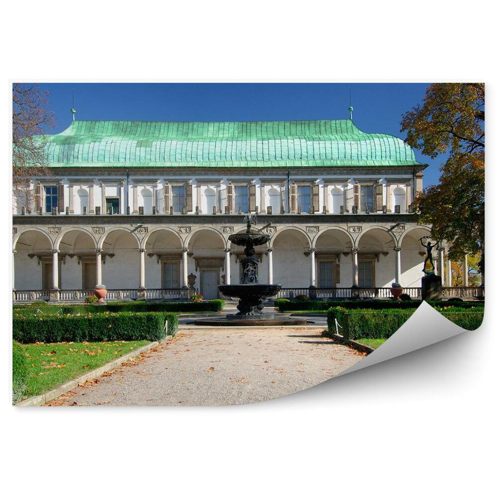 Fotótapéta cseh kert szökőkút építészet