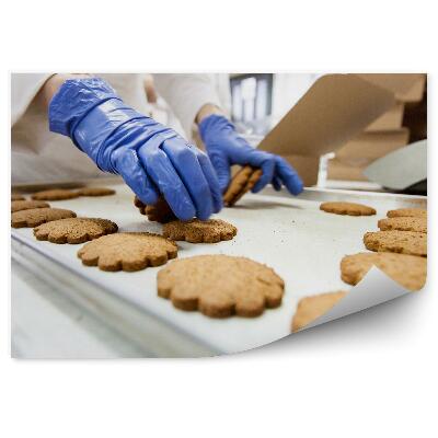 Fotótapéta Sütik gyártása a gyárban