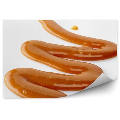 Öntapadós Fotótapéta Az édes karamellmártást cukorra öntjük