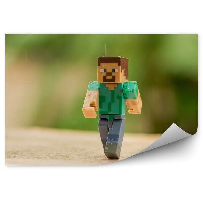 Öntapadós fotótapéta Toy man eső mozgás