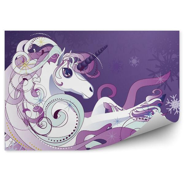 Fali poszter tapéta Fehér egyszarvú