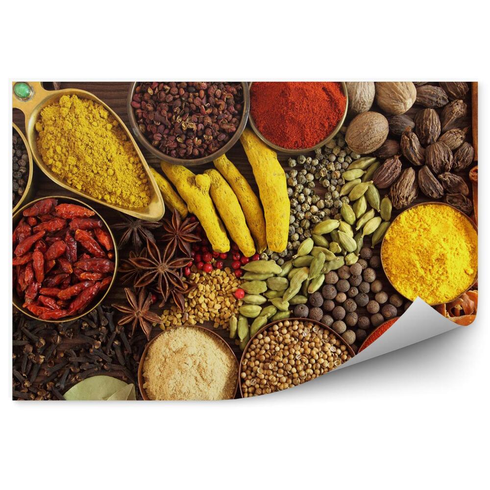 Kép Tapéta indiai fűszerek