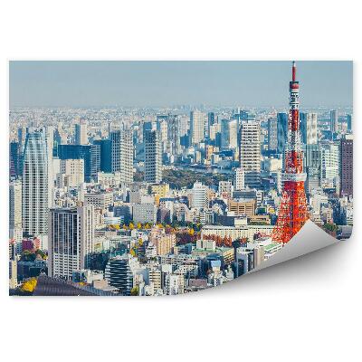 Fotótapéta légi felvétel ég felhők Tokió Japán