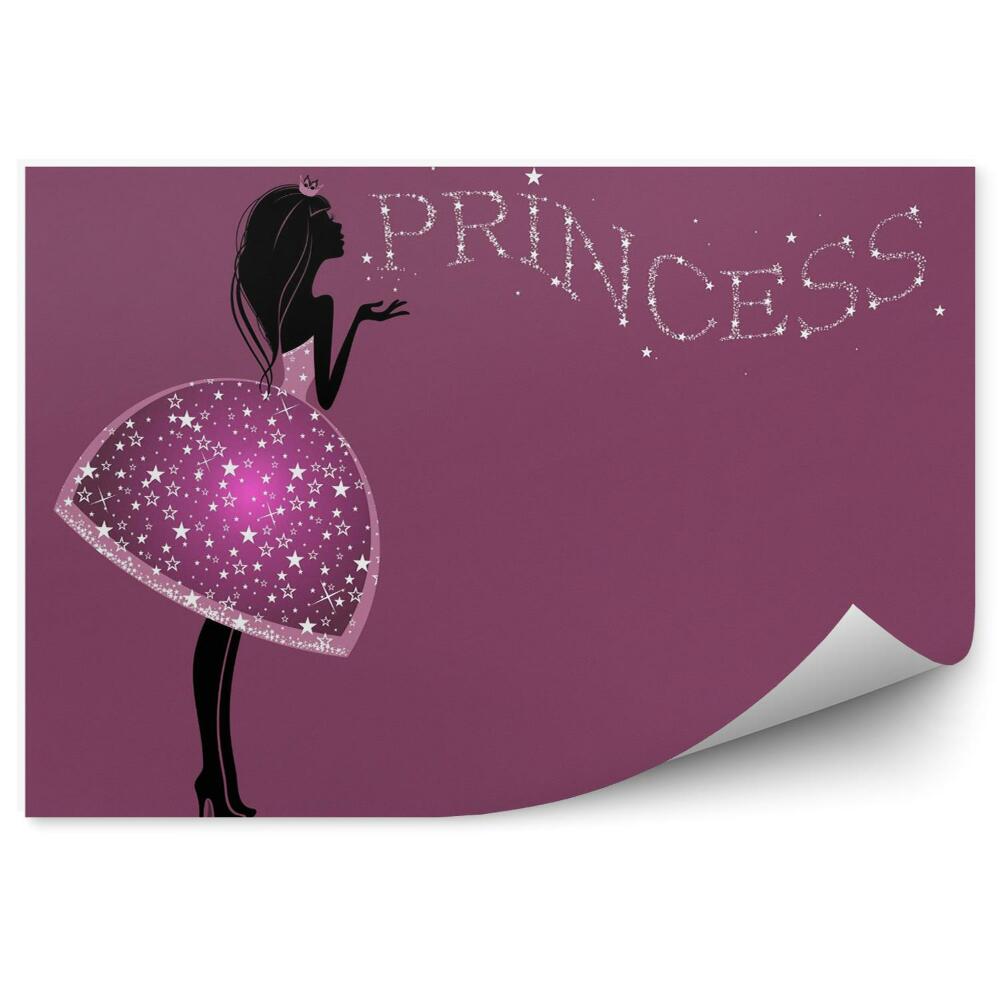 Fali poszter tapéta Gyönyörű hercegnő ruha flitterekkel