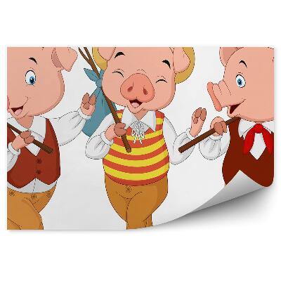 Fotótapéta Utazó malacok mesebeli ruhában